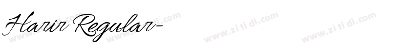 Harir Regular字体转换